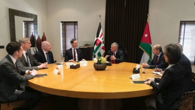 العاهل الاردني يبحث مع كوشنير القضية الفلسطينية