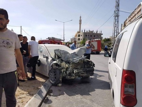 مصرع مواطن واصابة6 أخرين بحادث سير غرب نابلس