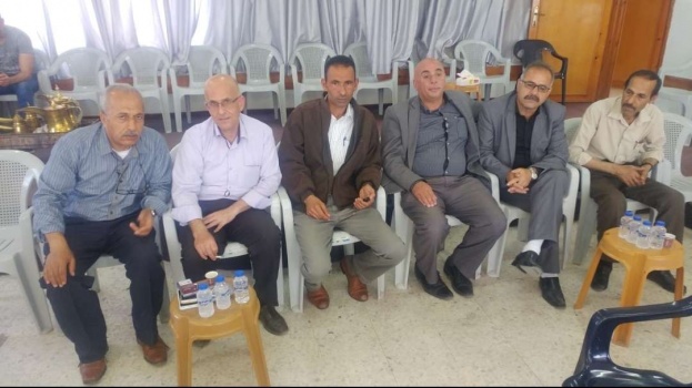 ابو دياك يقدم التعازي لرئيس مجلس قروي الجلمة