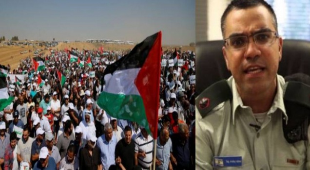آدرعي للغزيين: مسيرات مليونية العودة 'عالفاضي'
