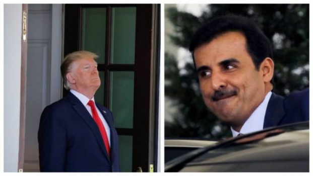 فيديو| زيارة امير قطر لترامب.. ليلة الحلب العظيم