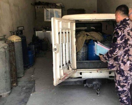 دفاع مدني بيت لحم يضبط مركبة توزيع غاز غير مستوفية لشروط السلامة