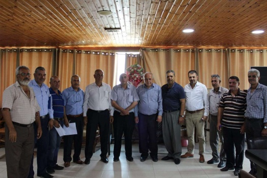 جنين: ابو دياك يلتقي بمجلس إدارة مكب زهرة الفنجان و العديد من رؤساء الهيئات المحلية