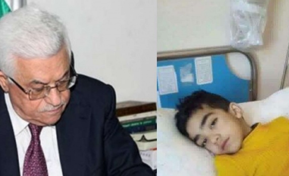 الرئيس يستجيب لمناشدة طفل من طولكرم بحاجة الى زراعة قلب