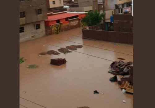 السودان: أمطار غزيرة تُغرق شوارع الخرطوم