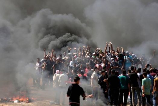 غزة: 33 مصابا في 'جمعة الشباب الفلسطيني'