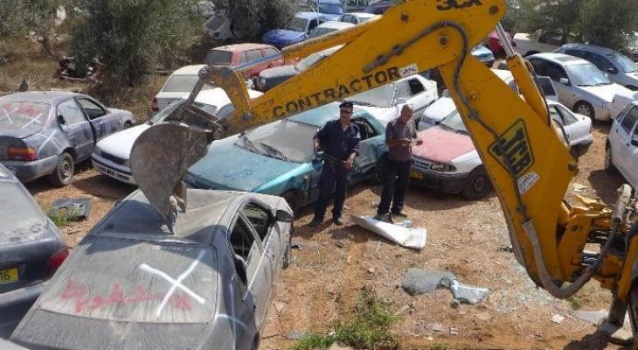 ضبط واتلاف 8 مركبات غير قانونية والقبض على 36 مطلوبا للعدالة في جنين