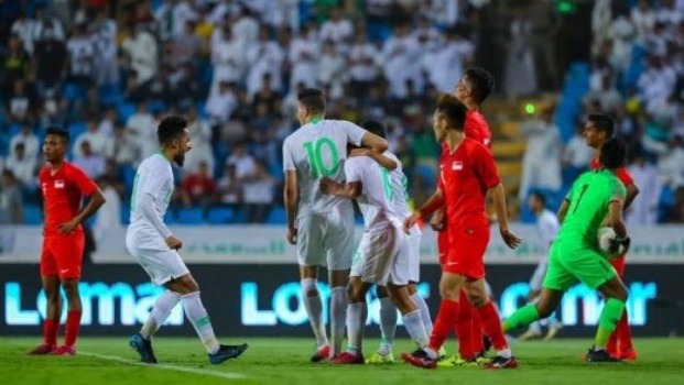 انتهاء مباراة فلسطين- السعودية بشباكٍ نظيفة
