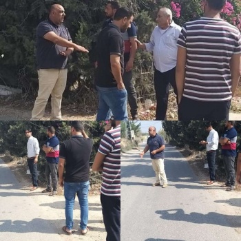 وقفة احتجاجية في كفيرت للمطالبة بتوسعة شارع كفيرت جنين