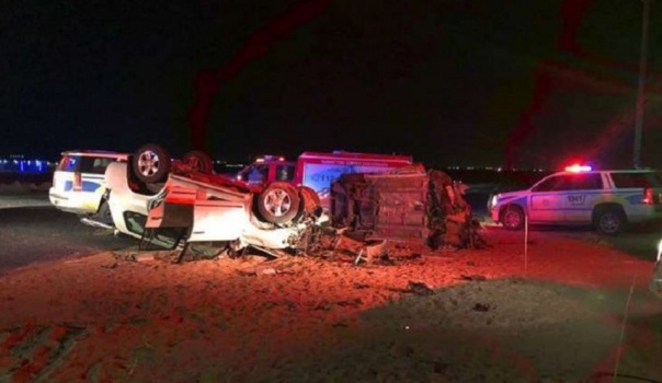 مصرع مواطن وزوجته ونجله من جنين بحادث سير مروع في الأردن