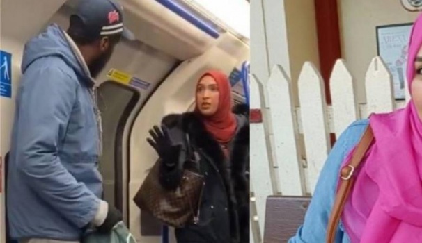 شاهد .."بطلة "مسلمة تتصدى لرجل هاجم عائلة يهودية