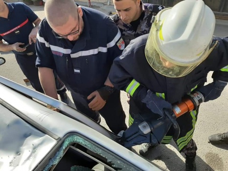 جنين:اختتام الدورة التدريبية لطواقم الدفاع المدني بالتعاون مع مدربين فرنسيين
