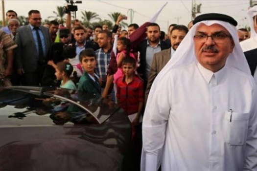 العمادي يصل قطاع غزة