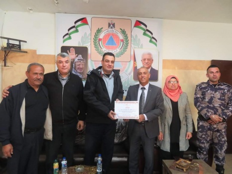 نائب محافظ جنين يشيد بجهود وكفاءة طواقم الدفاع المدني