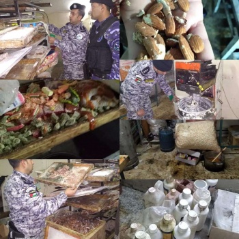 صور...إيقاف معملاً لتصنيع الحلويات عن العمل في محافظة نابلس