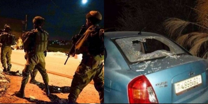 جنود الاحتلال يعتدون بالضرب على مواطنين في الخليل.. ومستوطنون يحطمون مركبة مواطن من قرية الجبعة