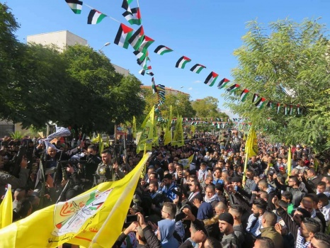 جماهير محافظة جنين تحي الذكرى الـــــ  55 لانطلاقة الثورة الفلسطينية وحركة فتح