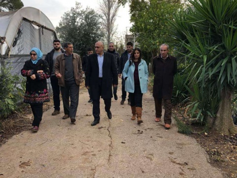 الرجوب يطلع على الواقع الزراعي في قباطية جنوب جنين