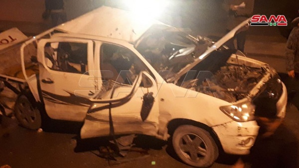 انفجار سيارة في ساحة الأمويين بدمشق