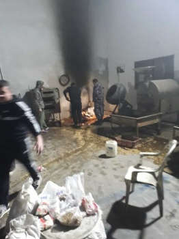 جنين: الدفاع المدني يخمد حريق محمص في سهل مرج بن عامر
