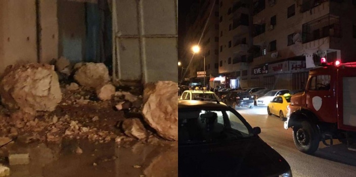 صور...إخلاء 74 عائلة من داخل عمارة بنابلس خوفا من وقوع كارثة