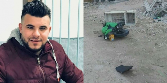 مصرع شاب بحادث تصادم دراجة نارية وشاحنة شمال الخليل
