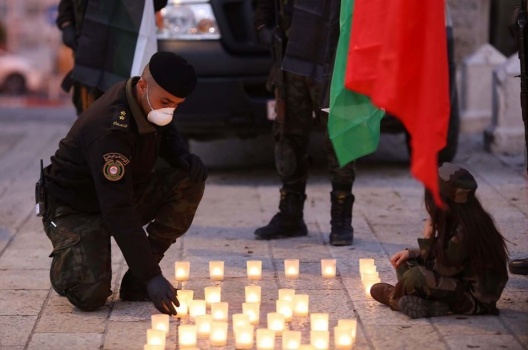 بالصور...قوات الأمن في بيت لحم تتضامن مع إيطاليا