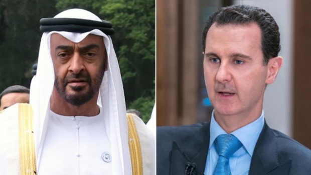 اتصال هاتفي بين الأسد ومحمد بن زايد لمناقشة سبل وقف تفشي وباء كورونا