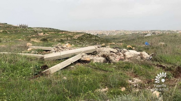 الاحتلال يهدم منزلا قيد الإنشاء في خربة جبارة جنوب طولكرم