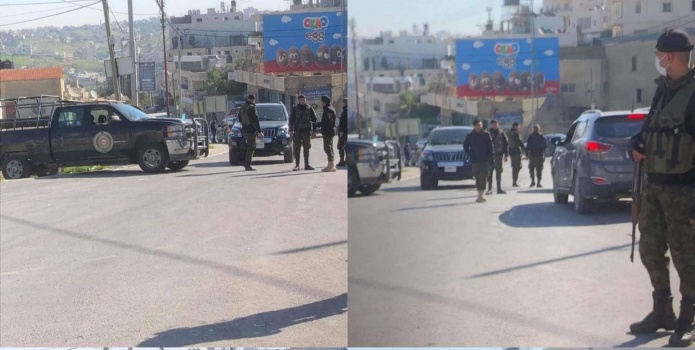 صور...الامن الفلسطيني يغلق محافظة بيت لحم