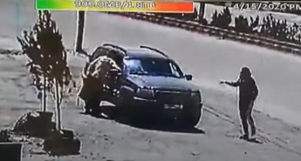 شاهد: لحظة استهداف طائرة إسرائيلية لسيارة حزب الله في سوريا