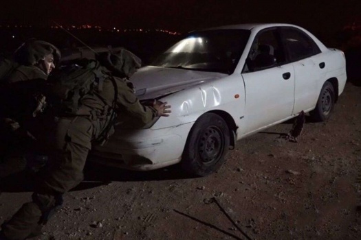 الاحتلال يعتقل اربعة شبان ويستولي على مركبتهم شمال نابلس