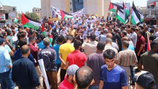 الجماهير تتوجه إلى الأغوار لمواجهة (خطة الضم)