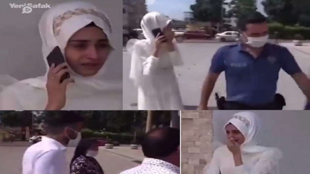 فيديو: عروس تستعين بالشرطة لإنقاذها من محاولة أهلها إجبارها على الزواج