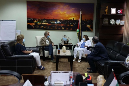وزيرة الصحة تبحث مع منظمة الصحة العالمية الوضع الوبائي في فلسطين