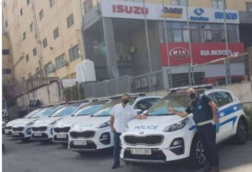 الشرطة تبدأ باستخدام سيارات الشركة العربية لتجارة المركبات وكلاء (كيا و سانغ يونغ) في فلسطين