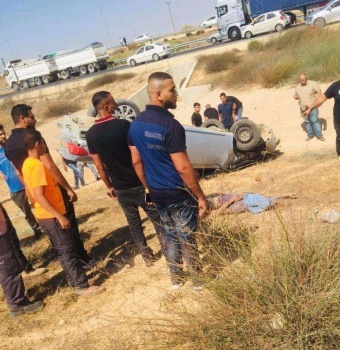 مصرع شابين بحادث سير في النقب