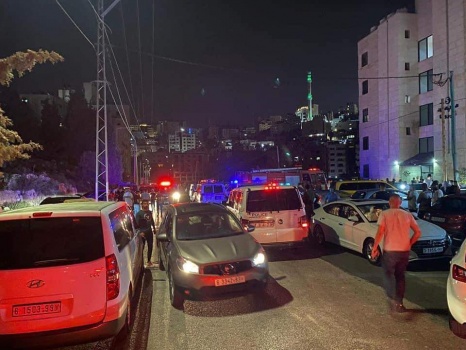 6 اصابات بانفجار "بويلر غاز" باحدى الشقق السكنية في رام الله