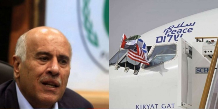 الرجوب: هبوط طائرة إسرائيلية بمطار إماراتي حدث "مؤلم ومؤسف"