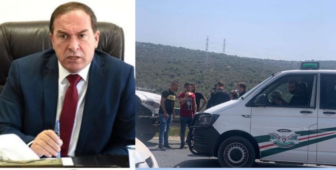 سلفيت:الاحتلال يعترض عمل قوى الامن الفلسطيني..والمحافظ يرد