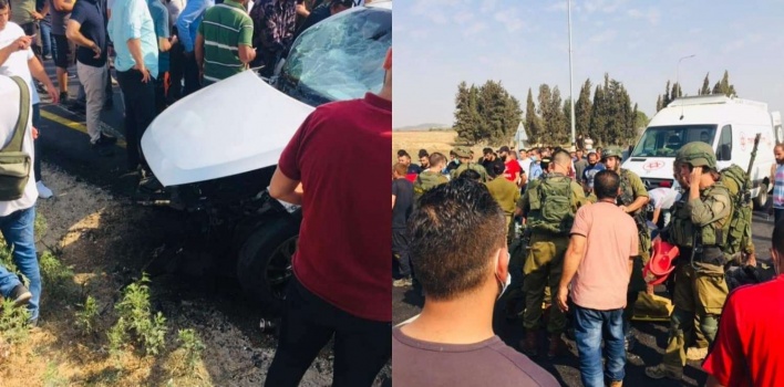 مصرع سيدة وطفل وإصابة 6 آخرين بحادث سير ذاتي شرق طولكرم