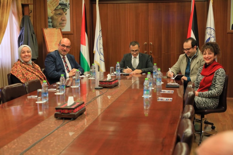 جامعة النجاح الوطنية توقع مذكرة تفاهم (MOU) مع جامعة كارديف