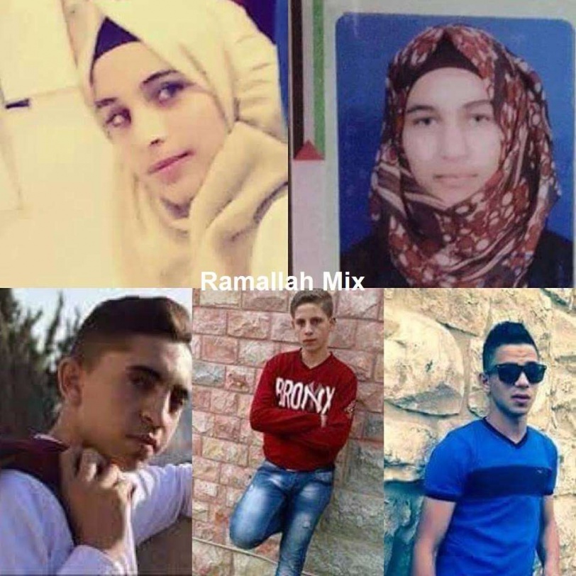 صور وفيديو: الاف الفلسطينيين يشيعون شهداء الخليل الخمسة الذين تم تسليم جثامينهم