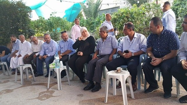 بالصور..غنام تقدم واجب العزاء بوفاة المرحوم "جواد بياتنة"