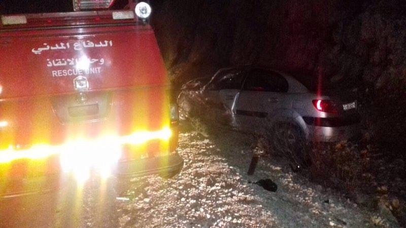 7 اصابات احداها خطيرة في حادث سير غرب رام الله