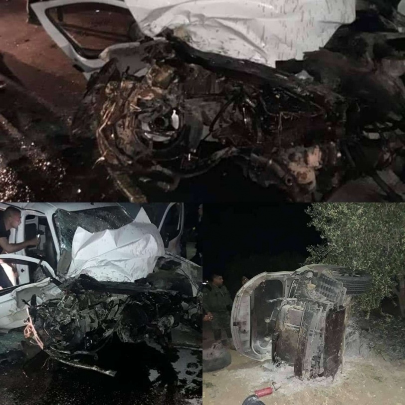 مصرع شاب وإصابة 3 آخرين في حادث سير مروع جنوب جنين